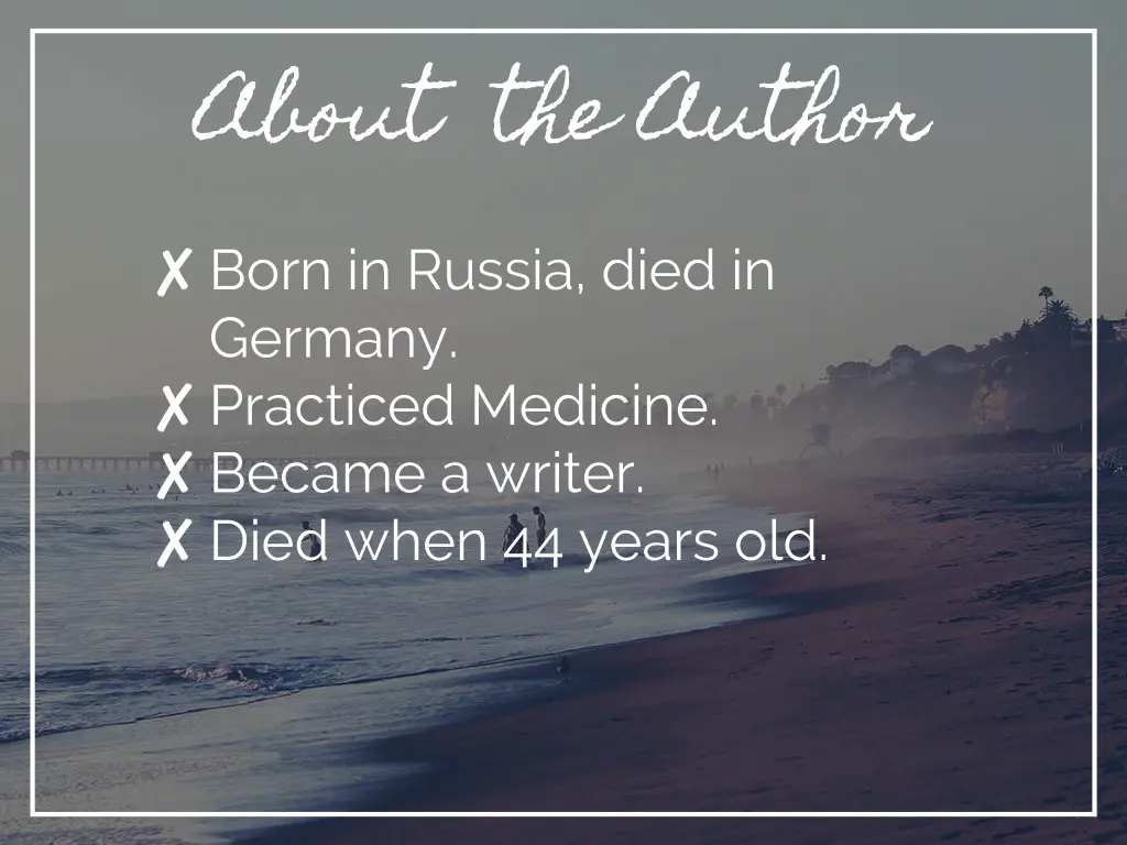 about the author born in russia died in germany