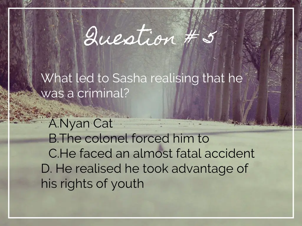 question 5