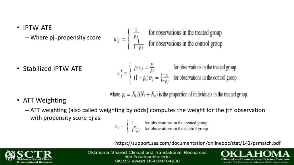 iptw ate where pj propensity score