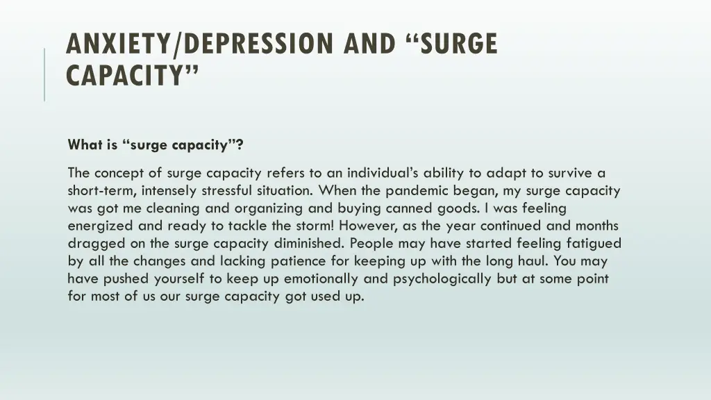 anxiety depression and surge capacity 3