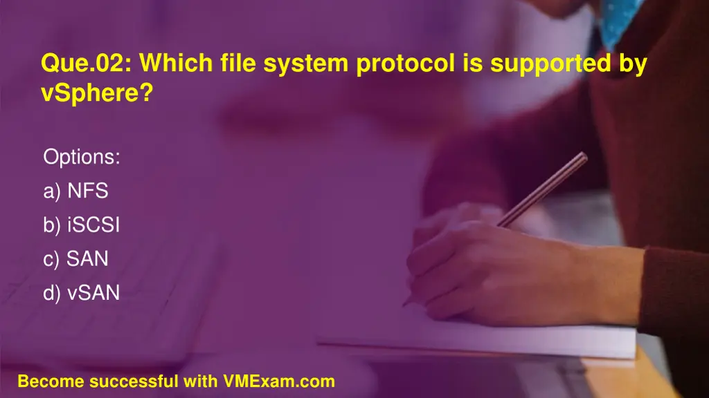 que 02 which file system protocol is supported