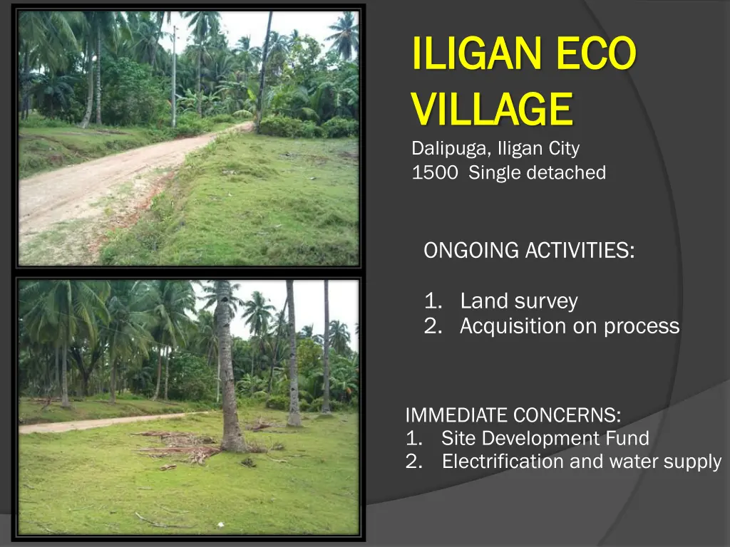 iligan eco iligan eco village village dalipuga