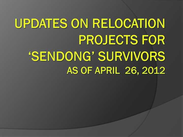 updates on relocation updates on relocation