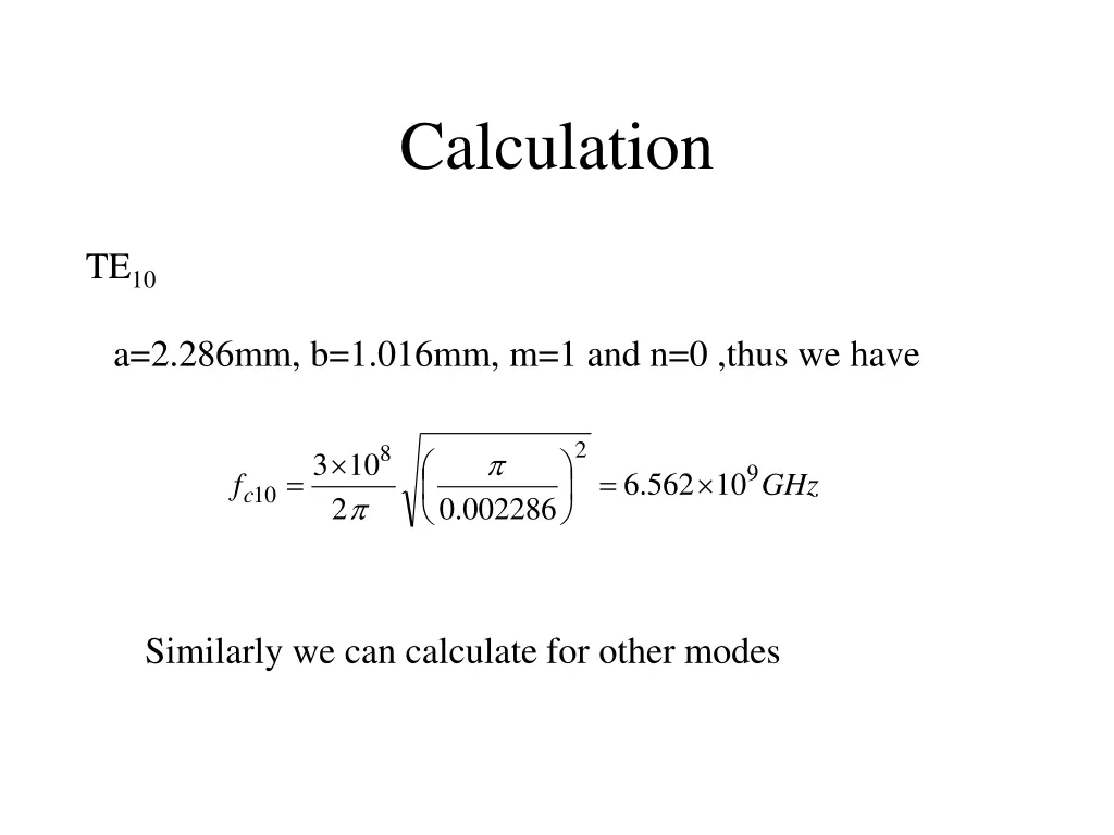 calculation