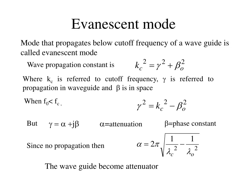 evanescent mode