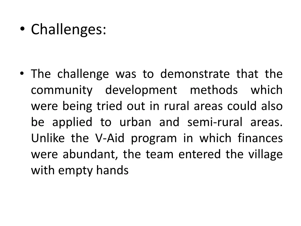 challenges