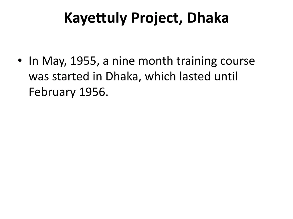 kayettuly project dhaka