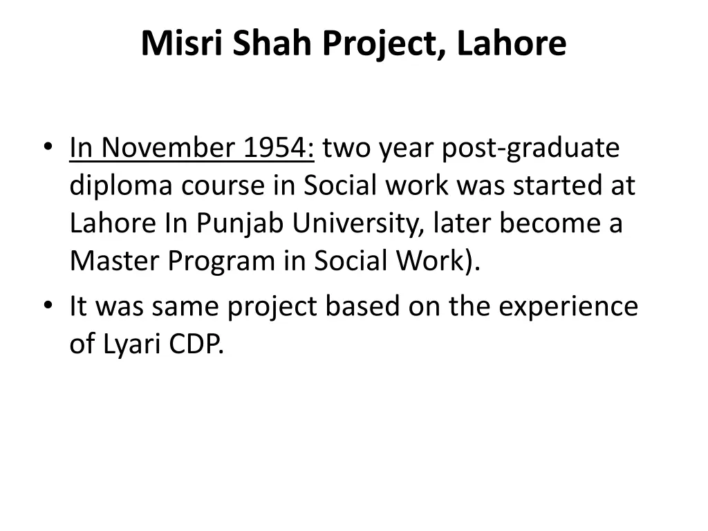 misri shah project lahore