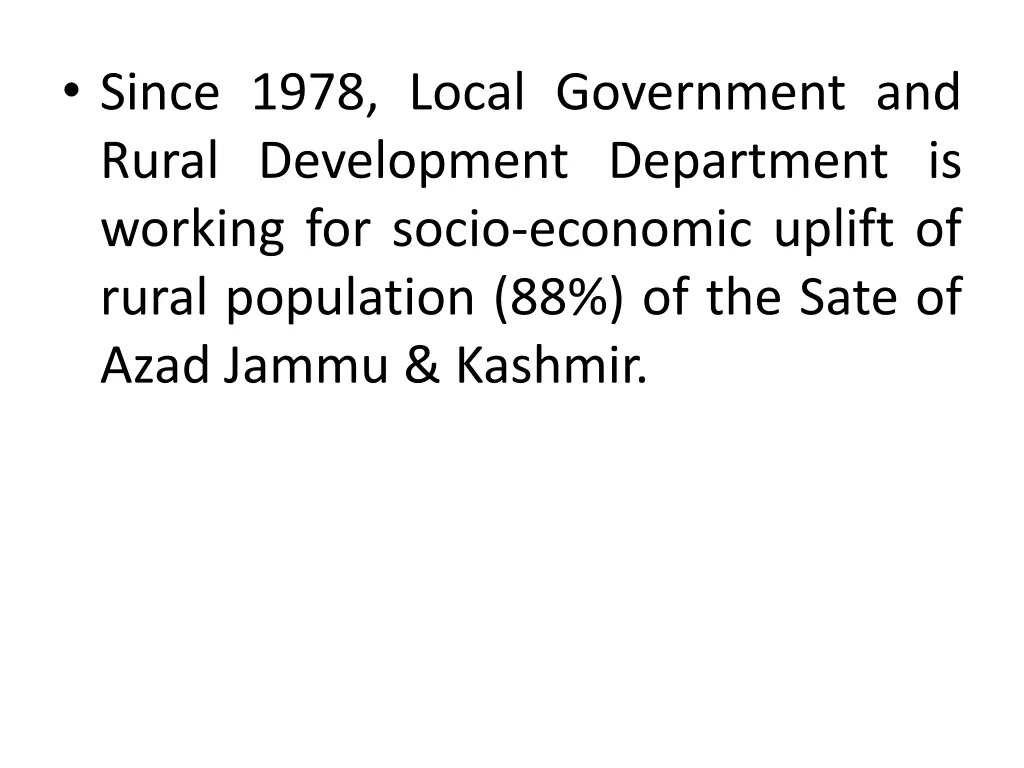 since 1978 local government and rural development