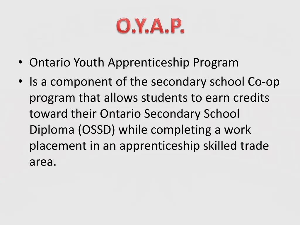 ontario youth apprenticeship program