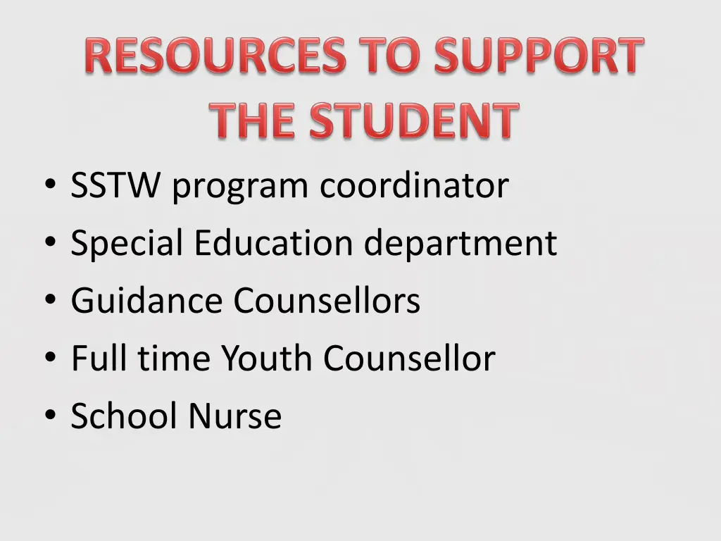 sstw program coordinator special education