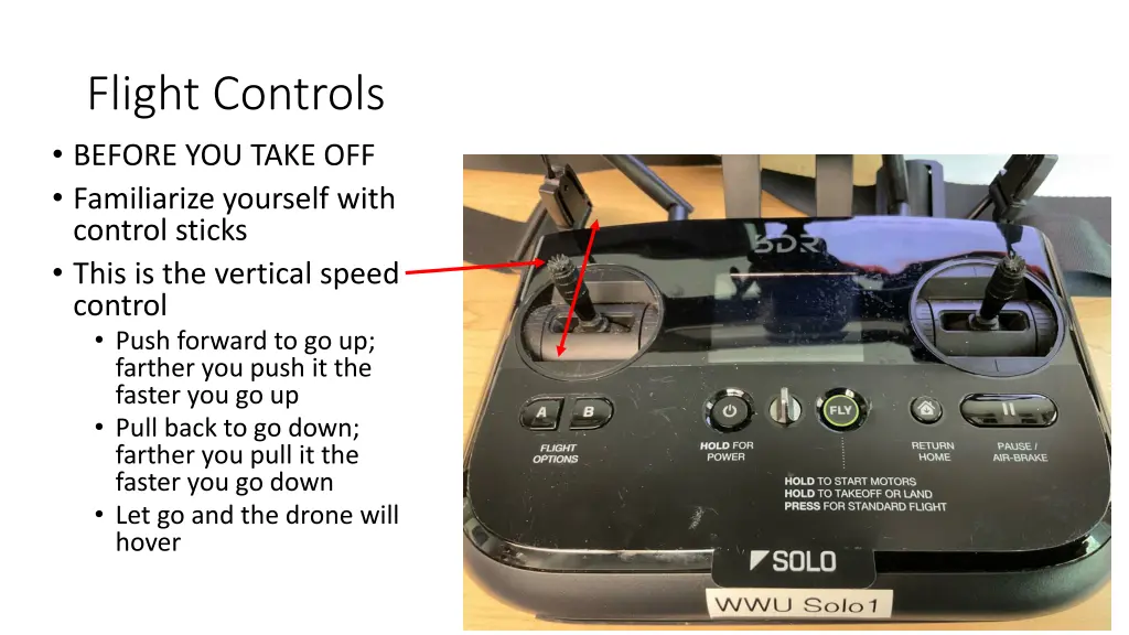 flight controls before you take off familiarize