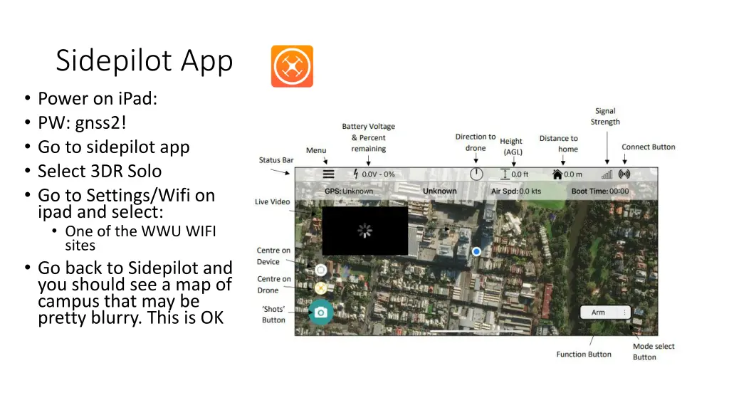 sidepilot app power on ipad pw gnss2