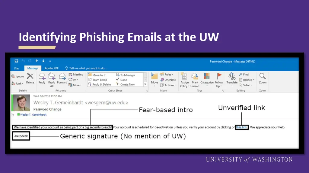 identifying phishing emails at the uw 2