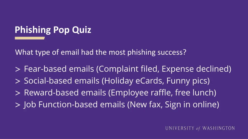 phishing pop quiz