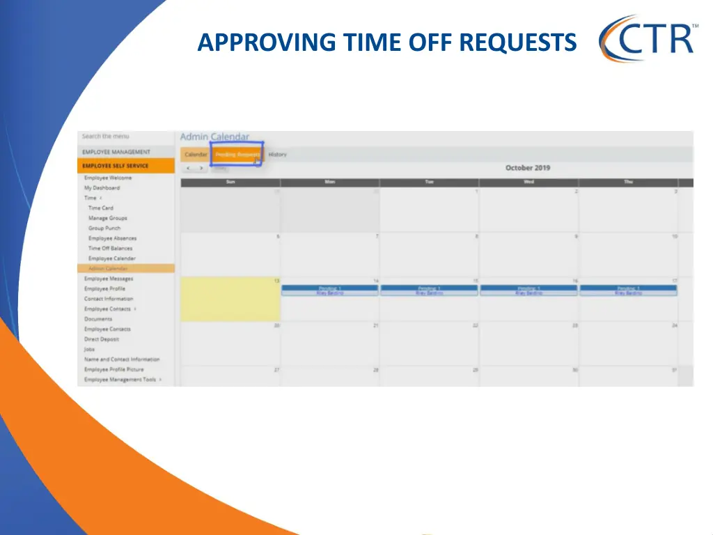 approving time off requests