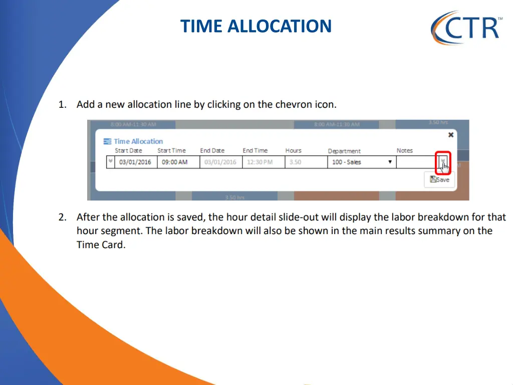 time allocation 1