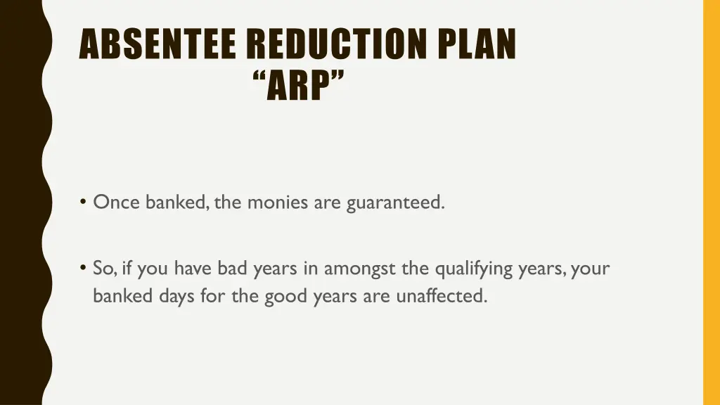 absentee reduction plan arp 2