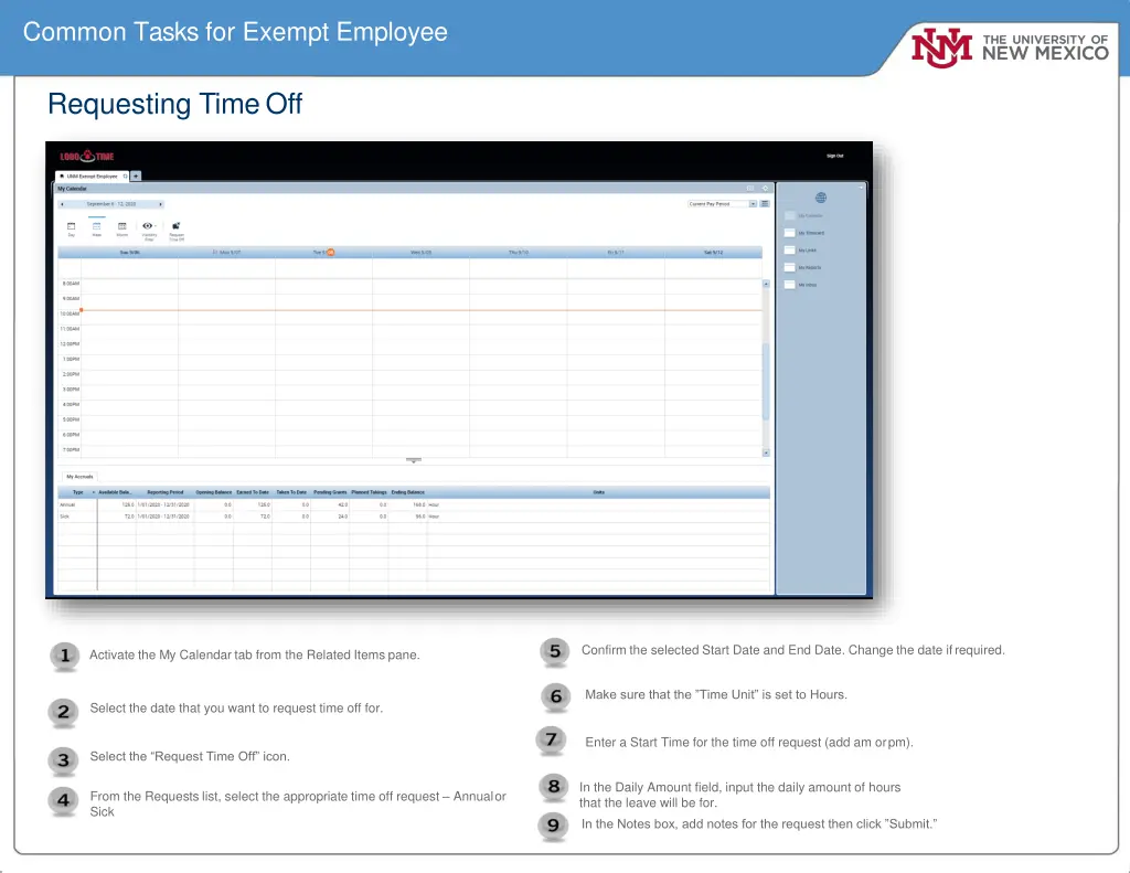 common tasks for exempt employee 2