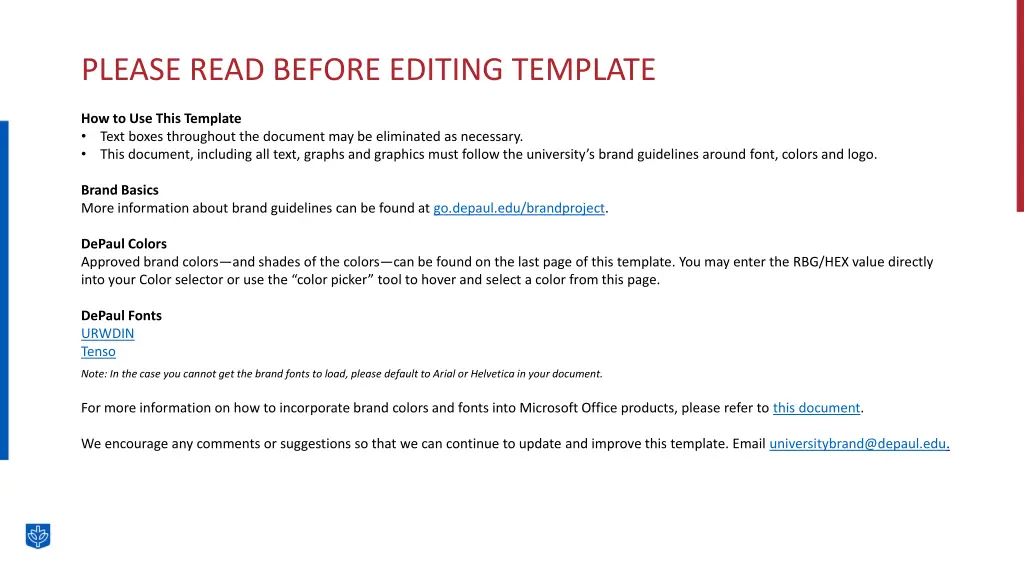 please read before editing template