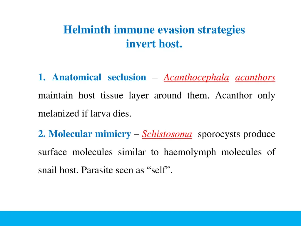 helminth immune evasion strategies invert host