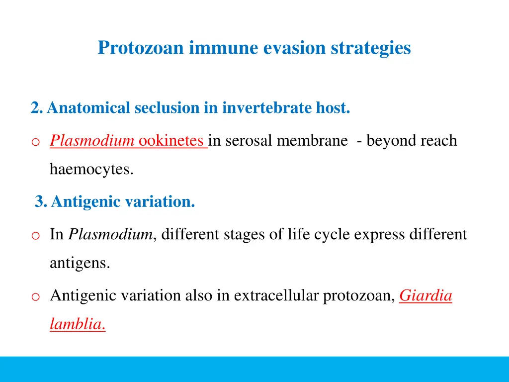 protozoan immune evasion strategies 1