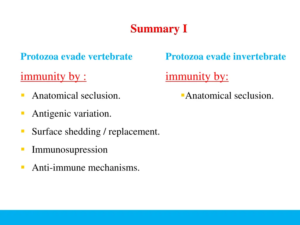 summary i