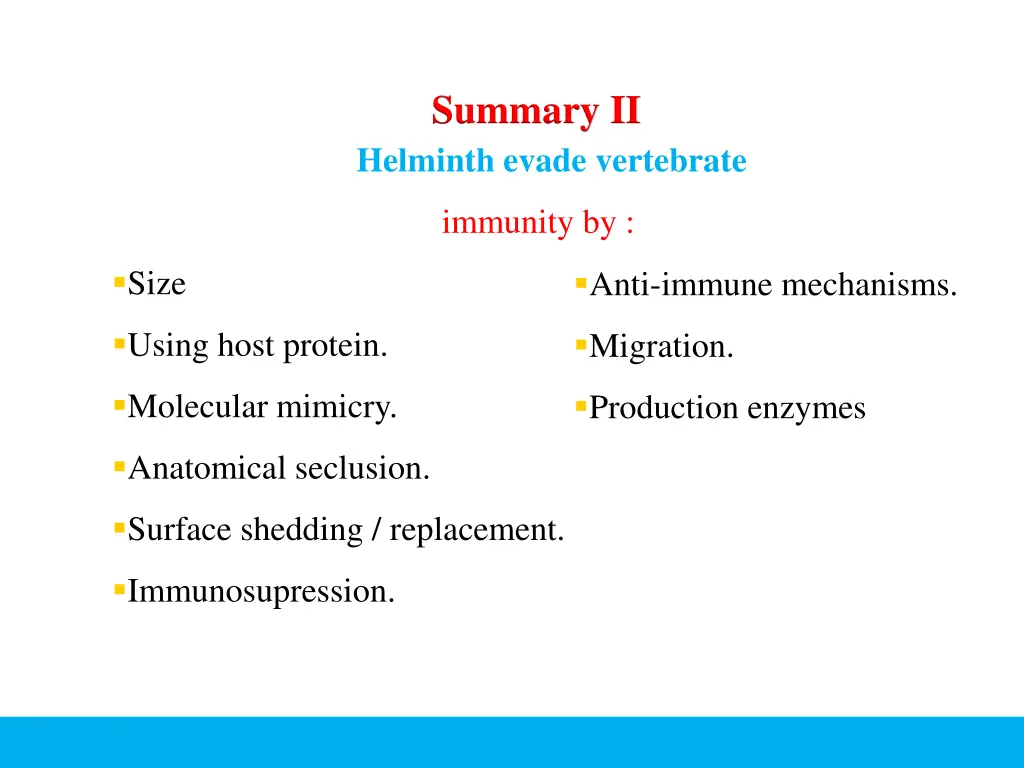 summary ii