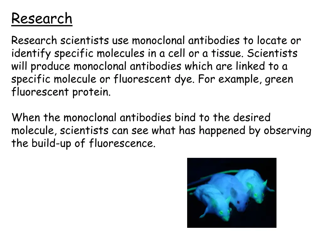 research research scientists use monoclonal