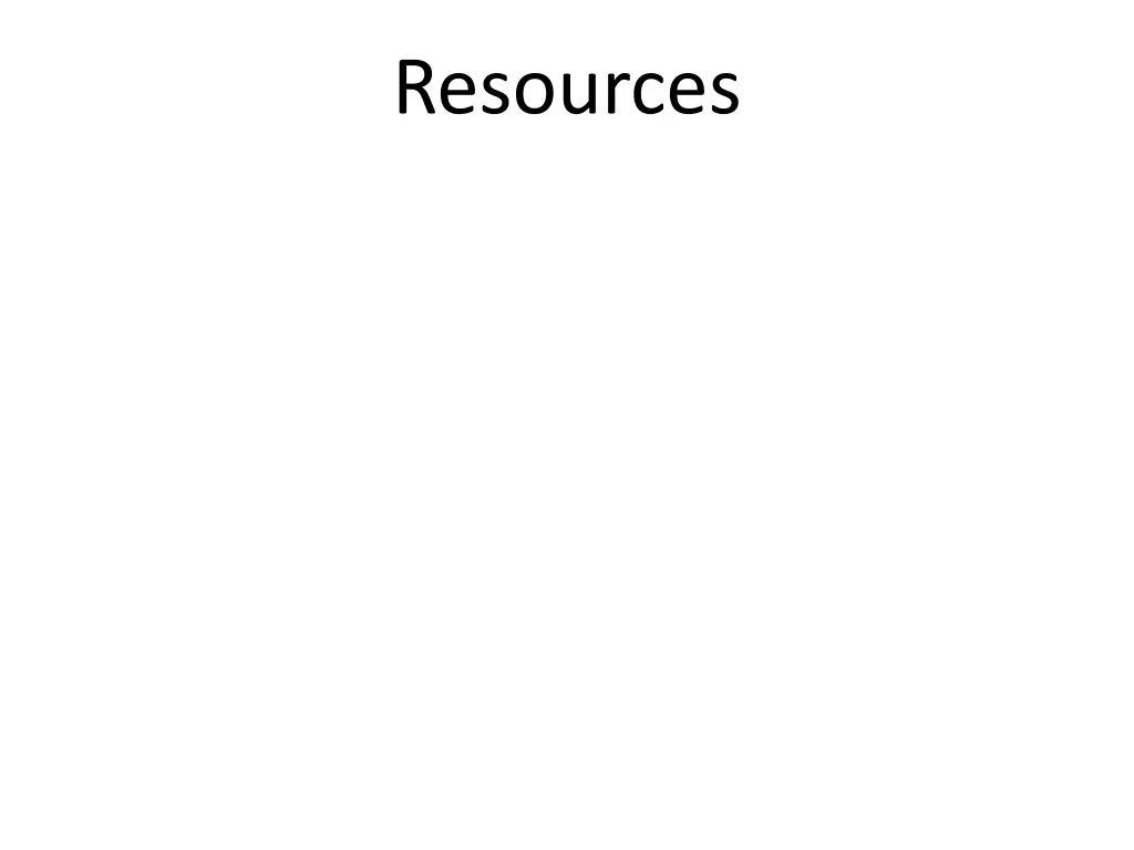 resources