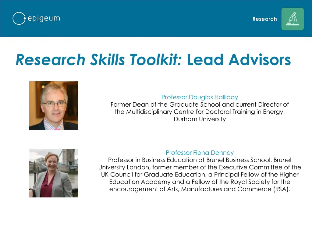 research skills toolkit lead advisors