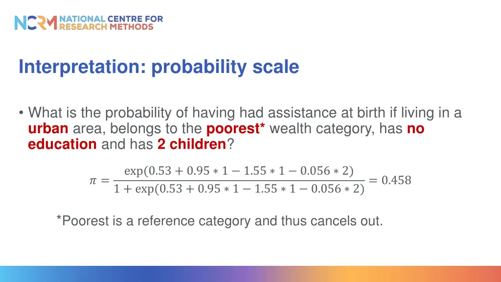 interpretation probability scale 1