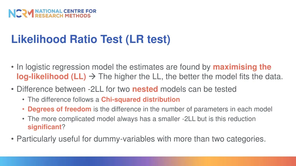 likelihood ratio test lr test