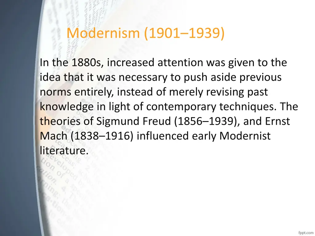 modernism 1901 1939 1