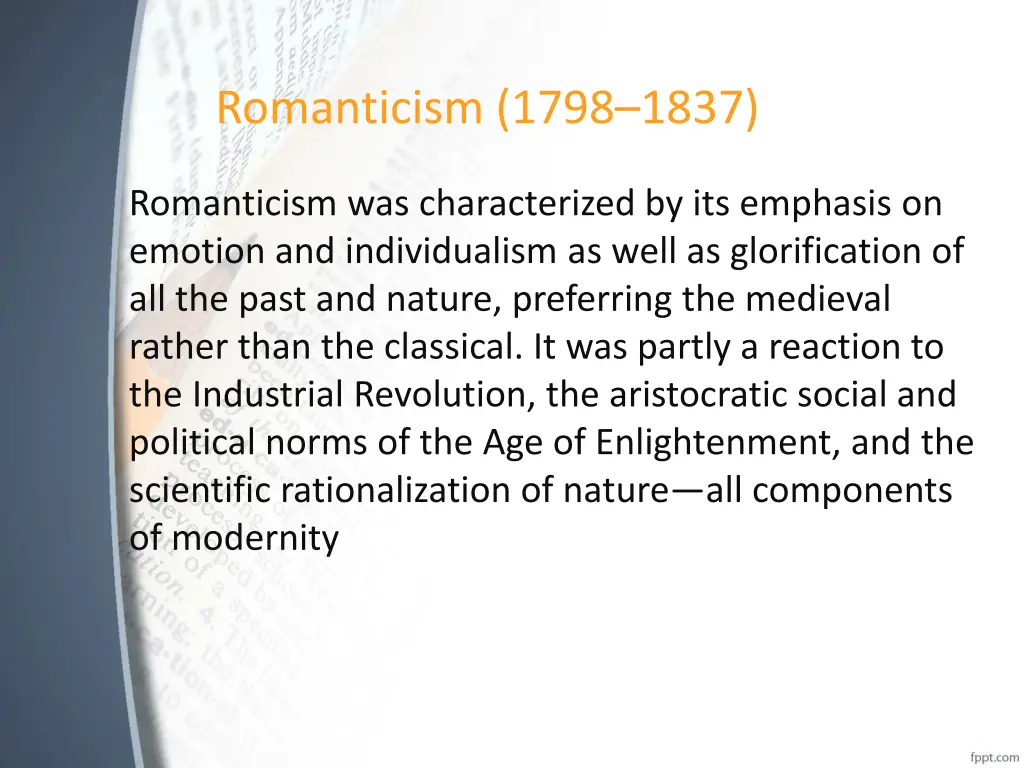 romanticism 1798 1837 2