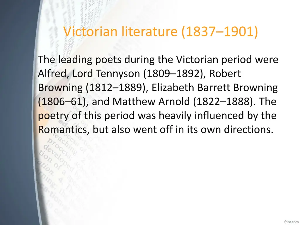 victorian literature 1837 1901 8