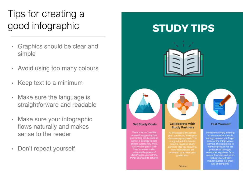 tips for creating a good infographic