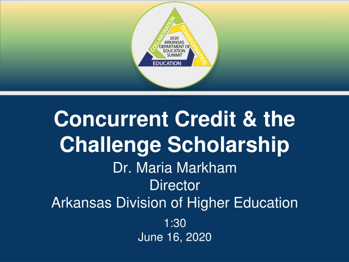 concurrent credit the challenge scholarship