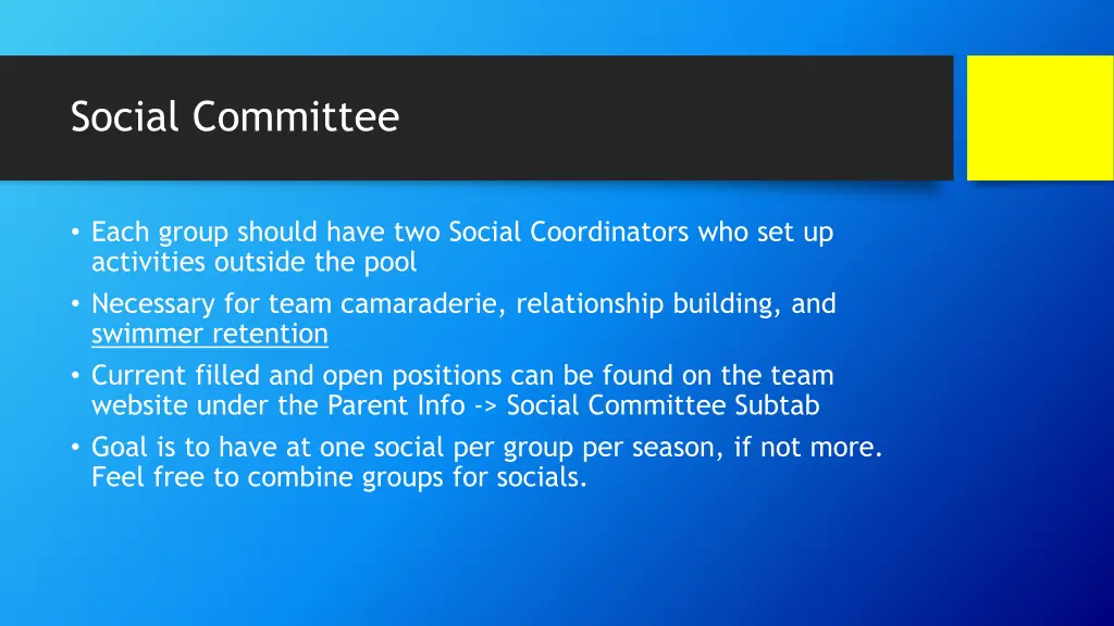 social committee