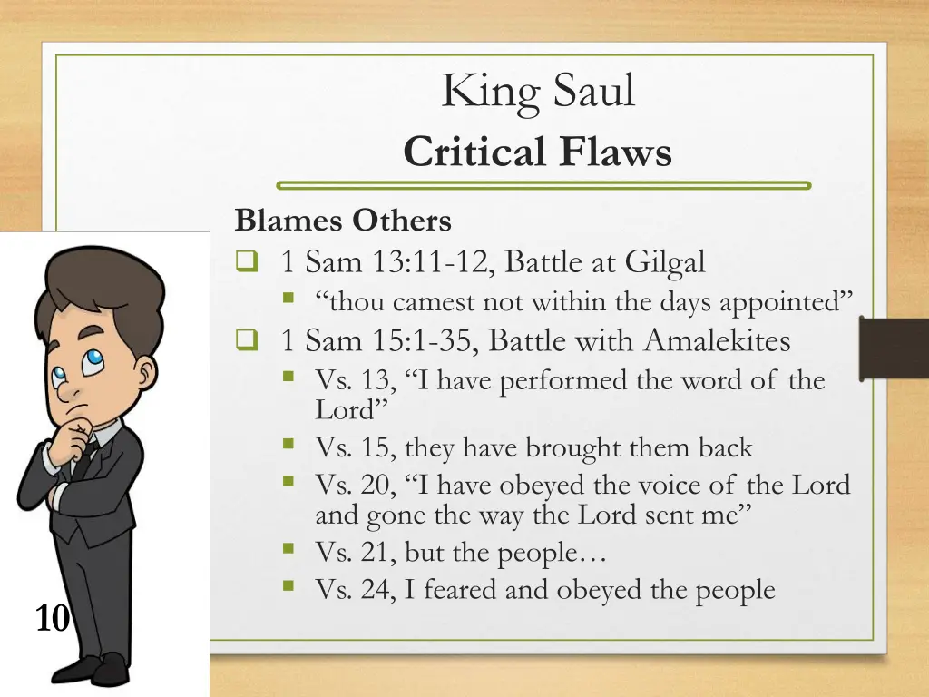 king saul critical flaws 1