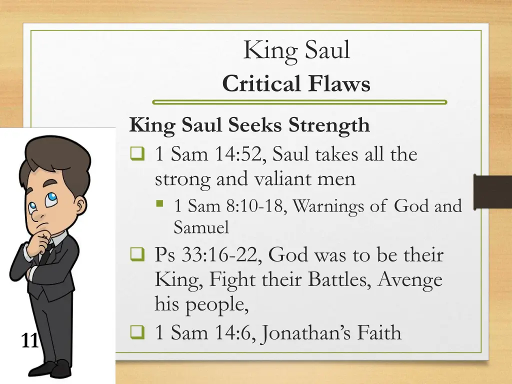 king saul critical flaws 2