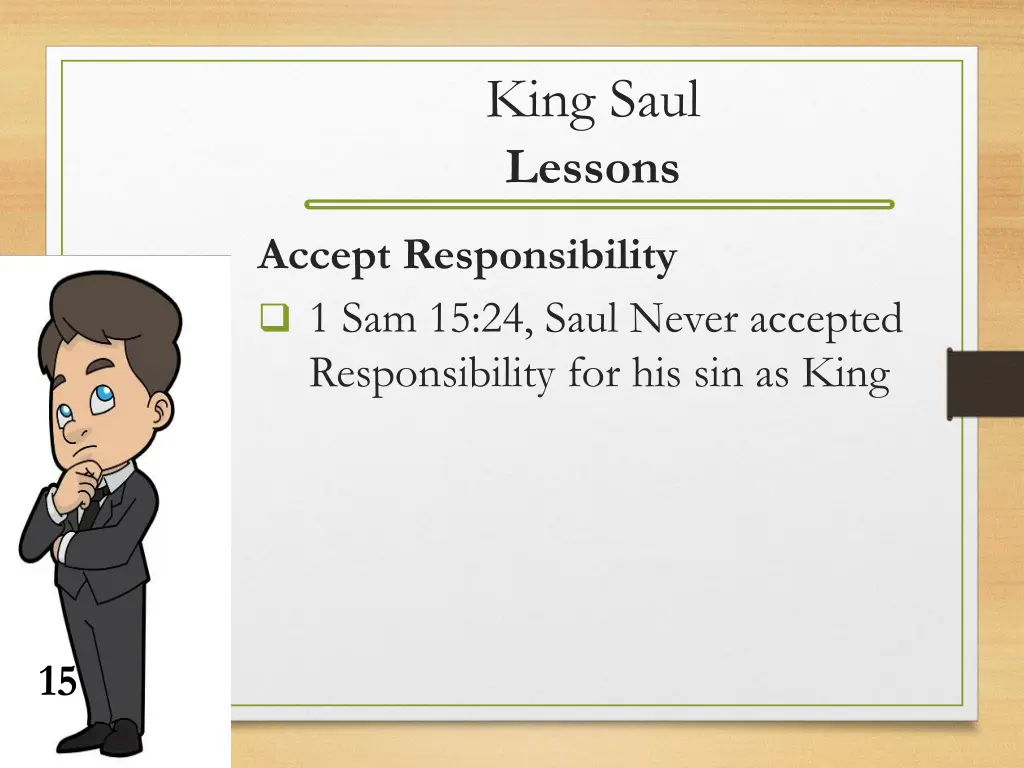 king saul lessons 3