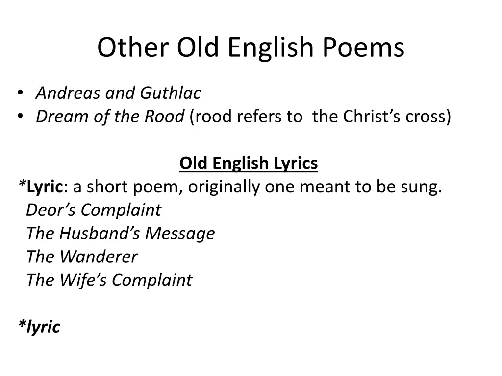 other old english poems 1