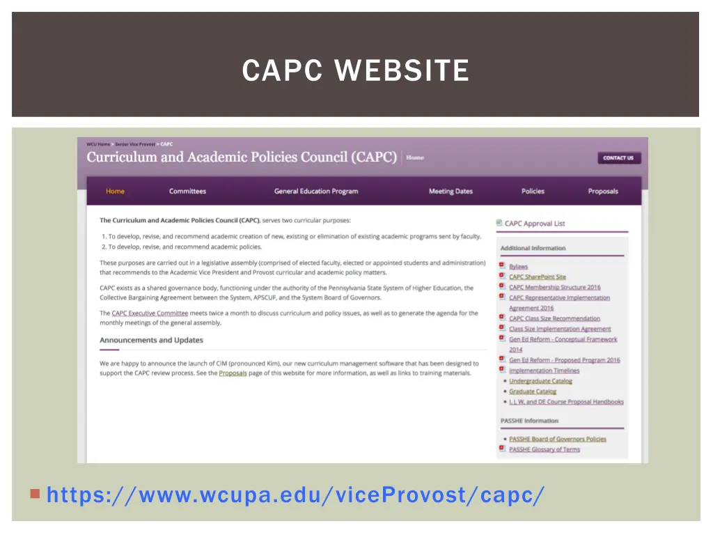 capc website