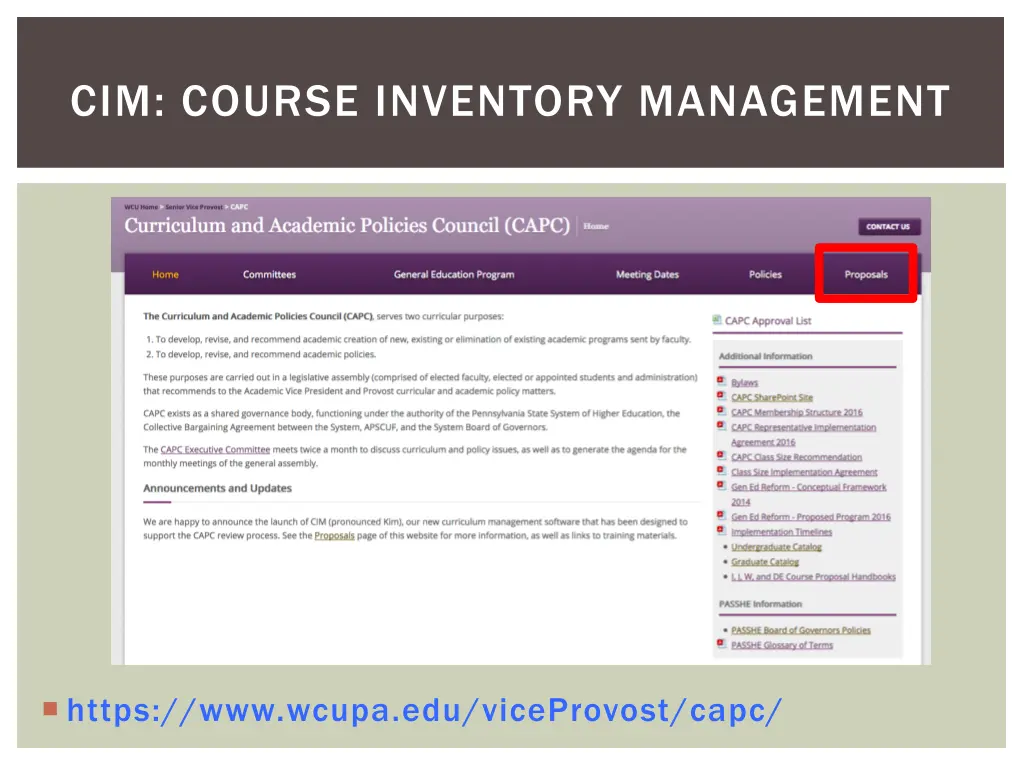 cim course inventory management