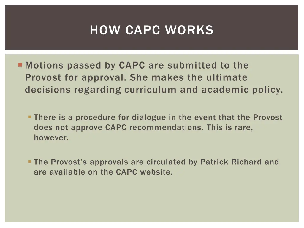 how capc works 10