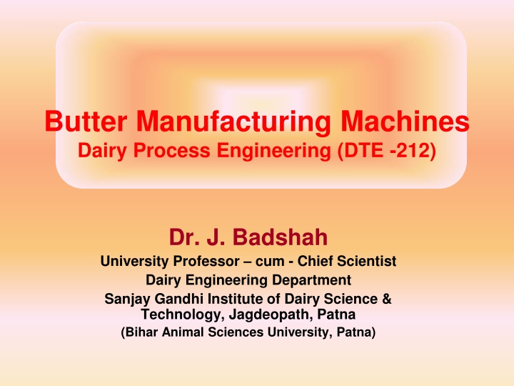 butter manufacturing machines dairy process