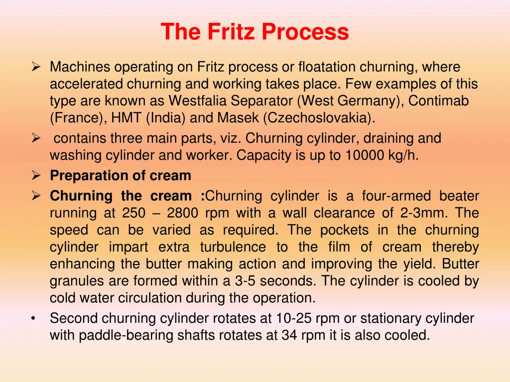 the fritz process