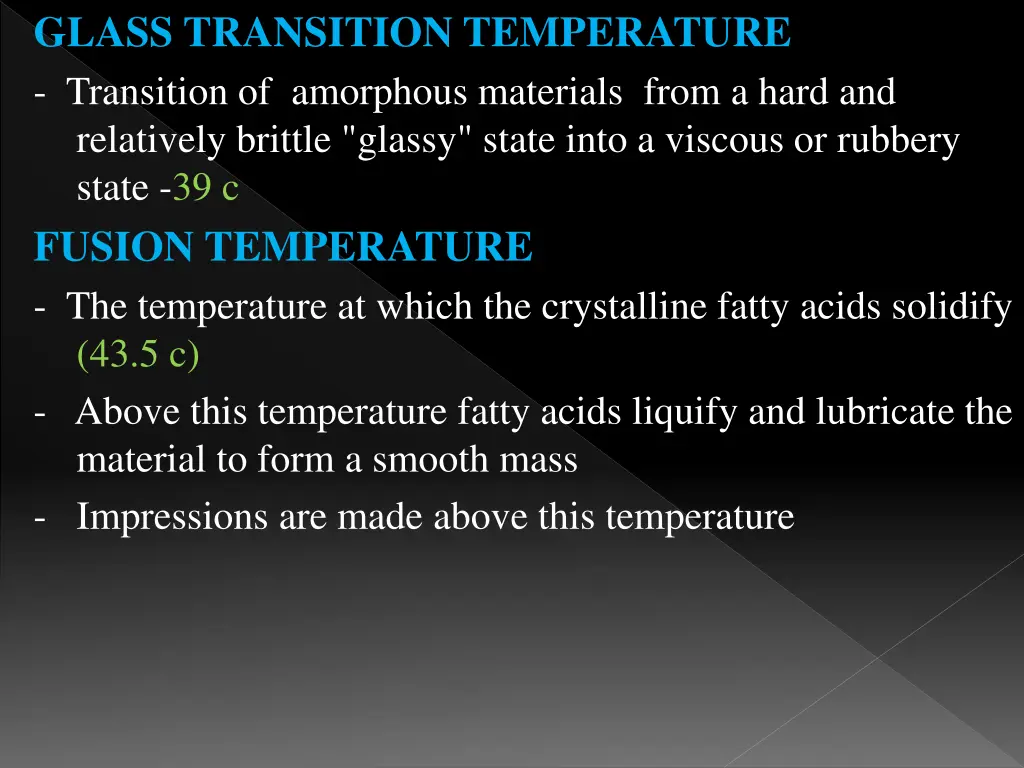 glass transition temperature transition