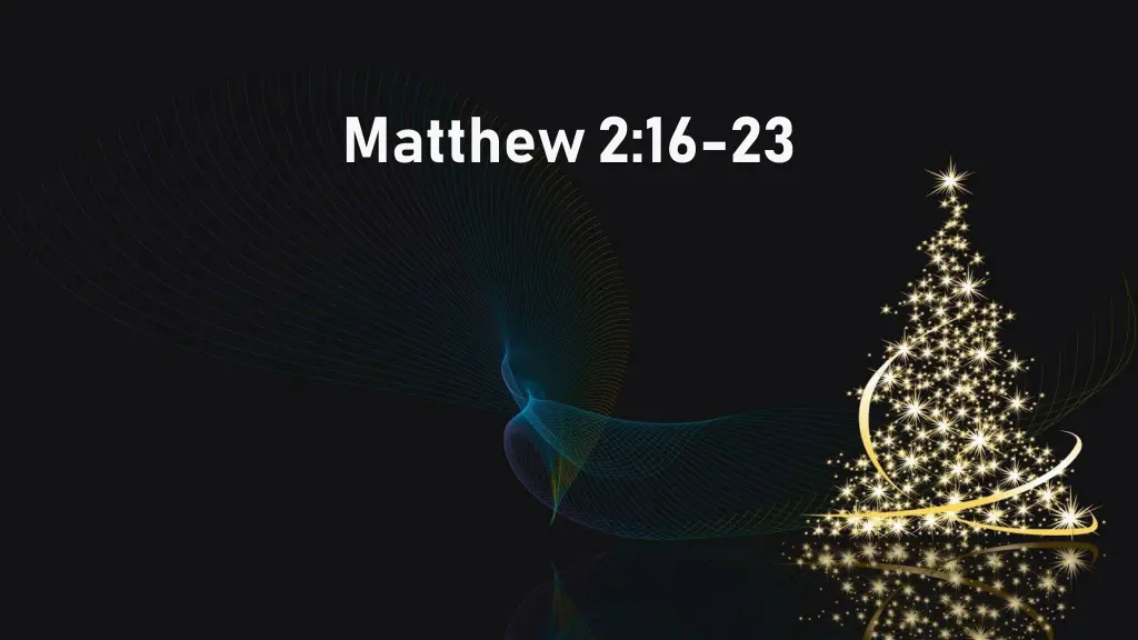 matthew 2 16 23 1